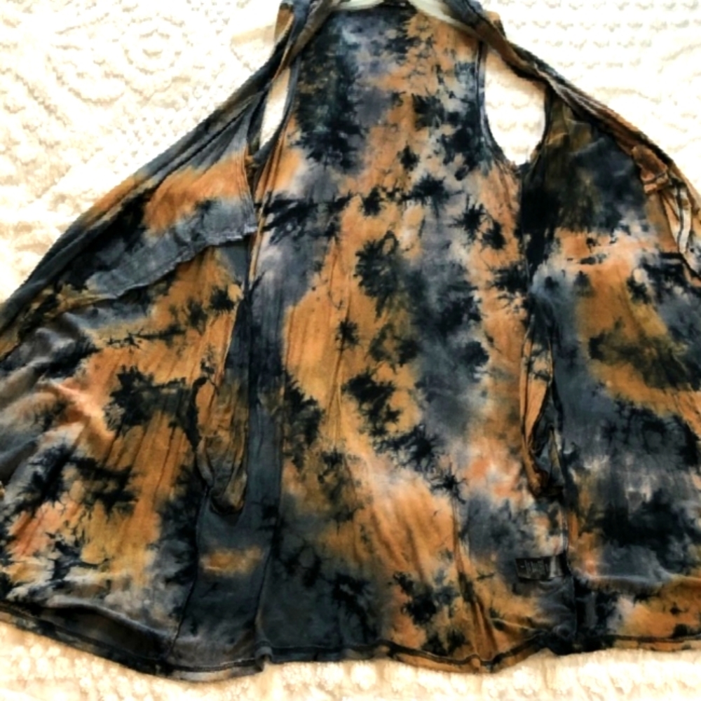 Coin 1804 Hooded Duster Vest Women's Size M
